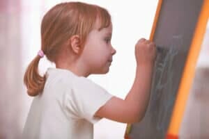 Preschool Girl Chalkboard